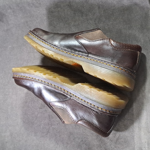 Dr. Martens Orson Brown Smooth + Textured Leather Slip On Loafer VG- US M7 W8 - Picture 13 of 16